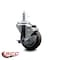 Service Caster 3.5'' Thermo Rubber Wheel Swivel 7/16'' Grip Ring Stem Caster with Brake SCC-GR20S3514-TPRB-TLB-716138 - alternate 4